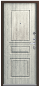 Входная дверь в квартиру Центурион LUX-4 Нержавеющий порог