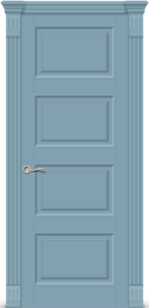 Межкомнатная дверь Венеция-4 Эмаль “Голубой”
