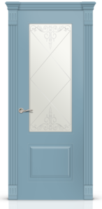 Межкомнатная дверь Вероник-1 Эмаль “Голубой”