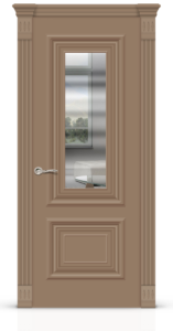 Межкомнатная дверь Мартель-1 Эмаль «Серое окно»
