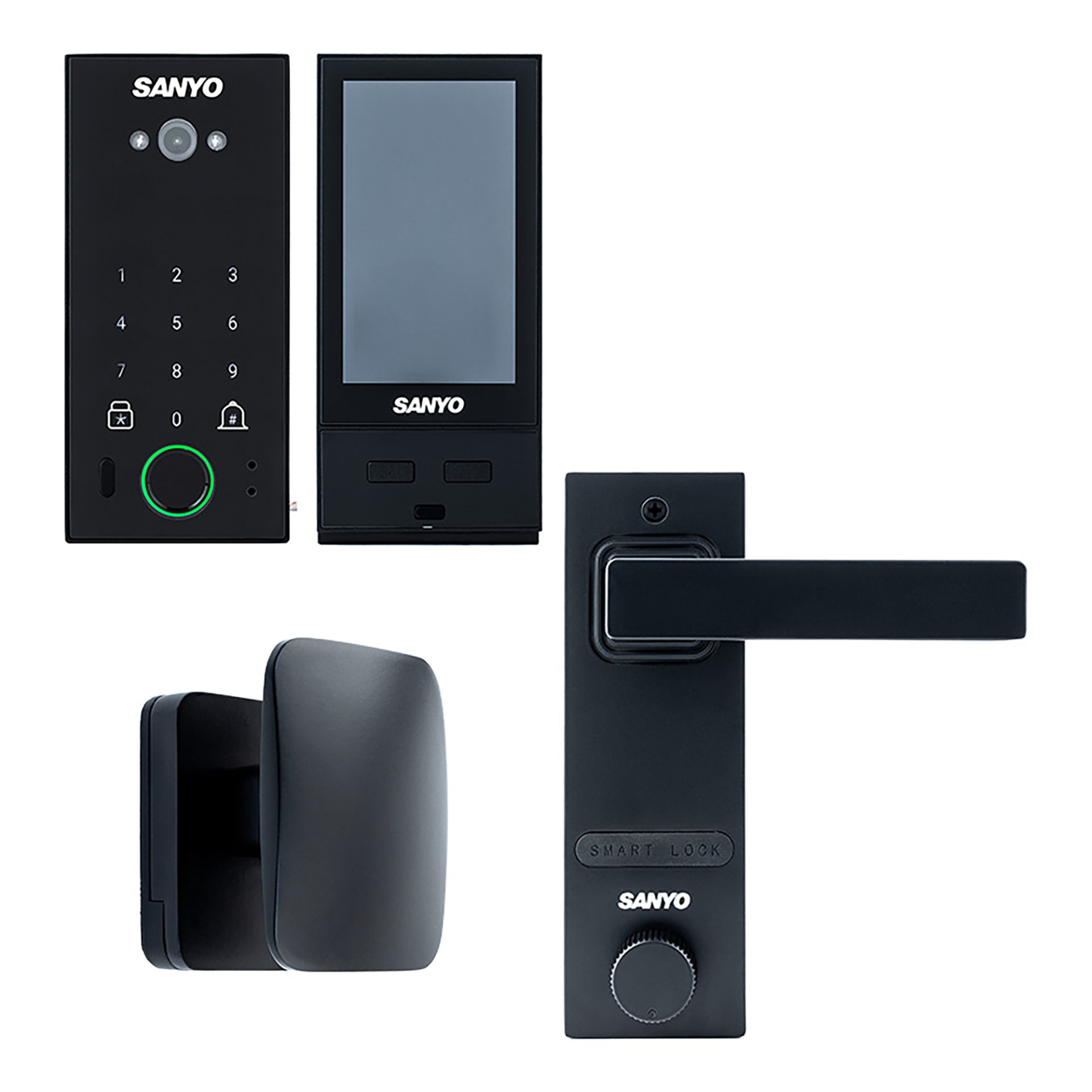 Sanyo D600 Usmart Go DM70 с WiFi, с видеодомофоном, черный